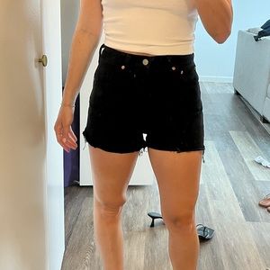 Black Levi Jean Shorts